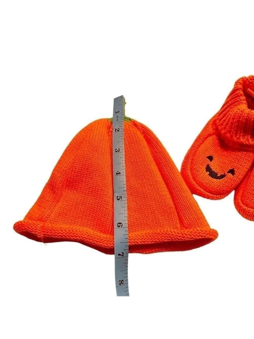 Just One You by Carter's Halloween Pumpkin‎ Hat & Booties Orange 100% cotton OS